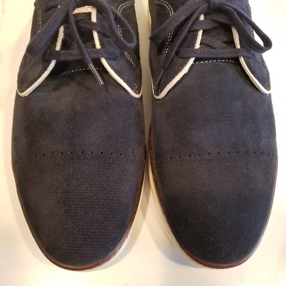 JOHNSTON & MURPHY Blue Suede Oxfords Leather Sneakers Men\'s Casual Shoes main image 12